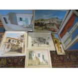 6 Cypriot paintings and 1 sketch