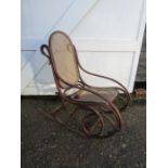 Thonet bentwood rocking chair a/f