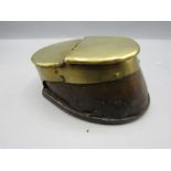 Victorian horse hoof tobacco box