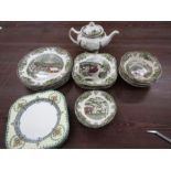 Johnson brothers vintage china part dinner set and a set of plates