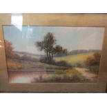 T Bull pair of watercolours in gilt frames