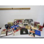 Royal commemorative items- Matchbox Royal state carriage, books, pictures, tins, shopping bag,