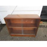 Mid century display cabinet/bookcase H79cm W96cm D28cm approx