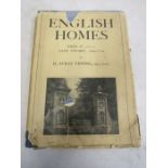 English Homes period IV-vol 1 Late Stuart. With dust jacket