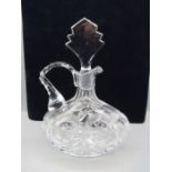 An art deco style crystal decanter