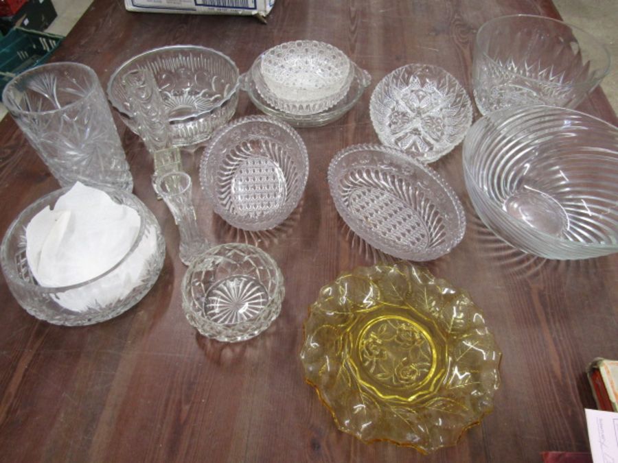 Quality glass and crystal bowls and vases