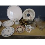 Mixed China and glass lot