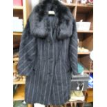 Faux fur coat