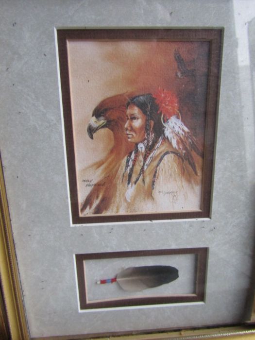 After Mark Silversmith print and other framed Native American pictures etc - Image 3 of 10