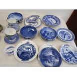 Spode blue and white china, Country Roses place etc etc