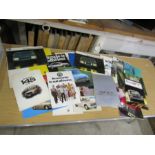 Large collection of vintage car brochures