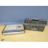 Sharp GF-8080 radio/cassette player and Philips N2400 cassette recorder, both from a house clearance
