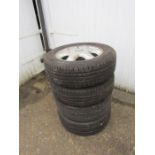 Set of 4 Vauxhall alloy wheels with tyres
