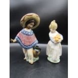 Lladro 'Valencian girl with oranges' 4541 and 'Pedro' 2141