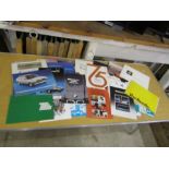 Large collection of vintage car brochures