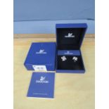 Swarovski clip-on earrings in box with certificate