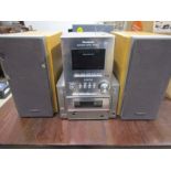 Panasonic stereo with speakers