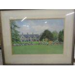 C. Price-Davies watercolour Marrington Hall Chirbury70x56cm