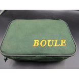 Boules set in case