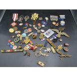 Military badges, brooches, lapels etc etc