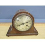 Oak cased mantel clock