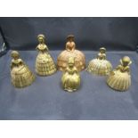 6 Dutch brass bells