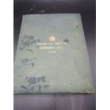 Edward V11 Coronation invitation book presented to Richard G Ellison by Asprey London containing