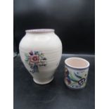 Poole pottery vases