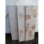 3 x pink marble slabs 100x30cm