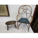 Apprentice pieces? bamboo chair and little stool