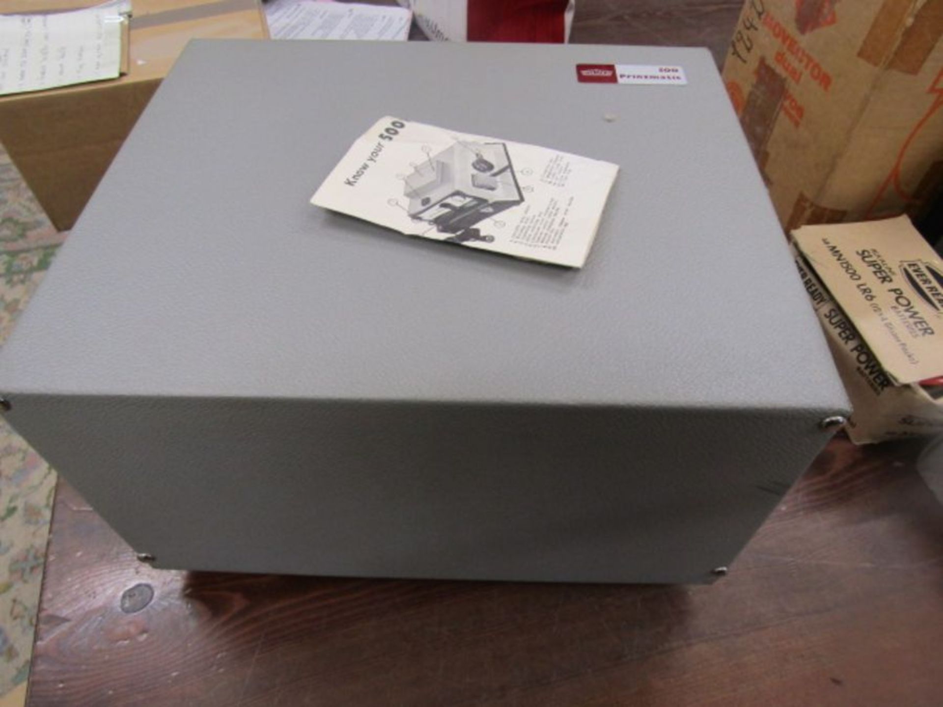 Prinzmatic 500 slide projector with instructions, in original box, Agfa movector dual cine projector - Image 3 of 9