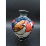 Moorcroft Brave Sir Robin small vase shape 03/4 designed by Vicky Lovatt, impressed and painted