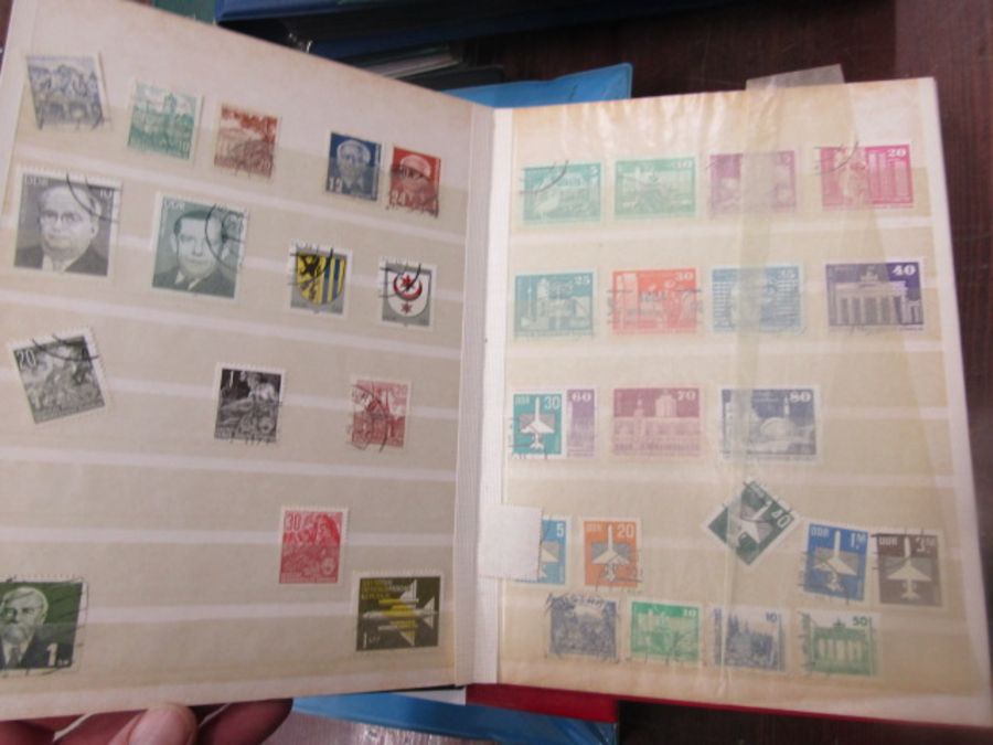 9 German stamp albums, Empire states WW2 occupation to modern, many mint on cards and hanger - Image 5 of 23