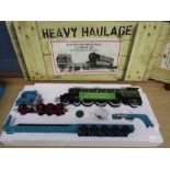 Corgi Heavy Haulage boxed model  Flying Scotsman train - contains one die cast model, cold cast load