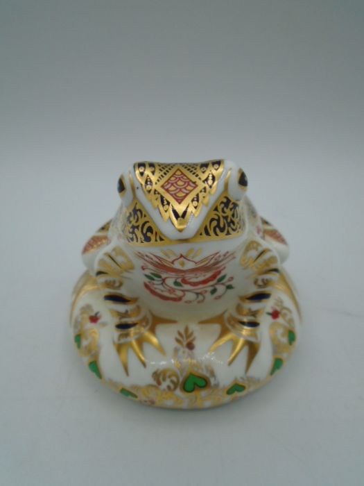 Royal Crown Derby Old Imari Frog paperweight limited edition 3673/4500 with stopper - Image 2 of 5