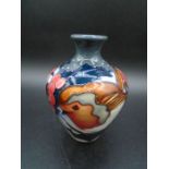 Moorcroft Brave Sir Robin small vase shape 03/4 designed by Vicky Lovatt, impressed and painted