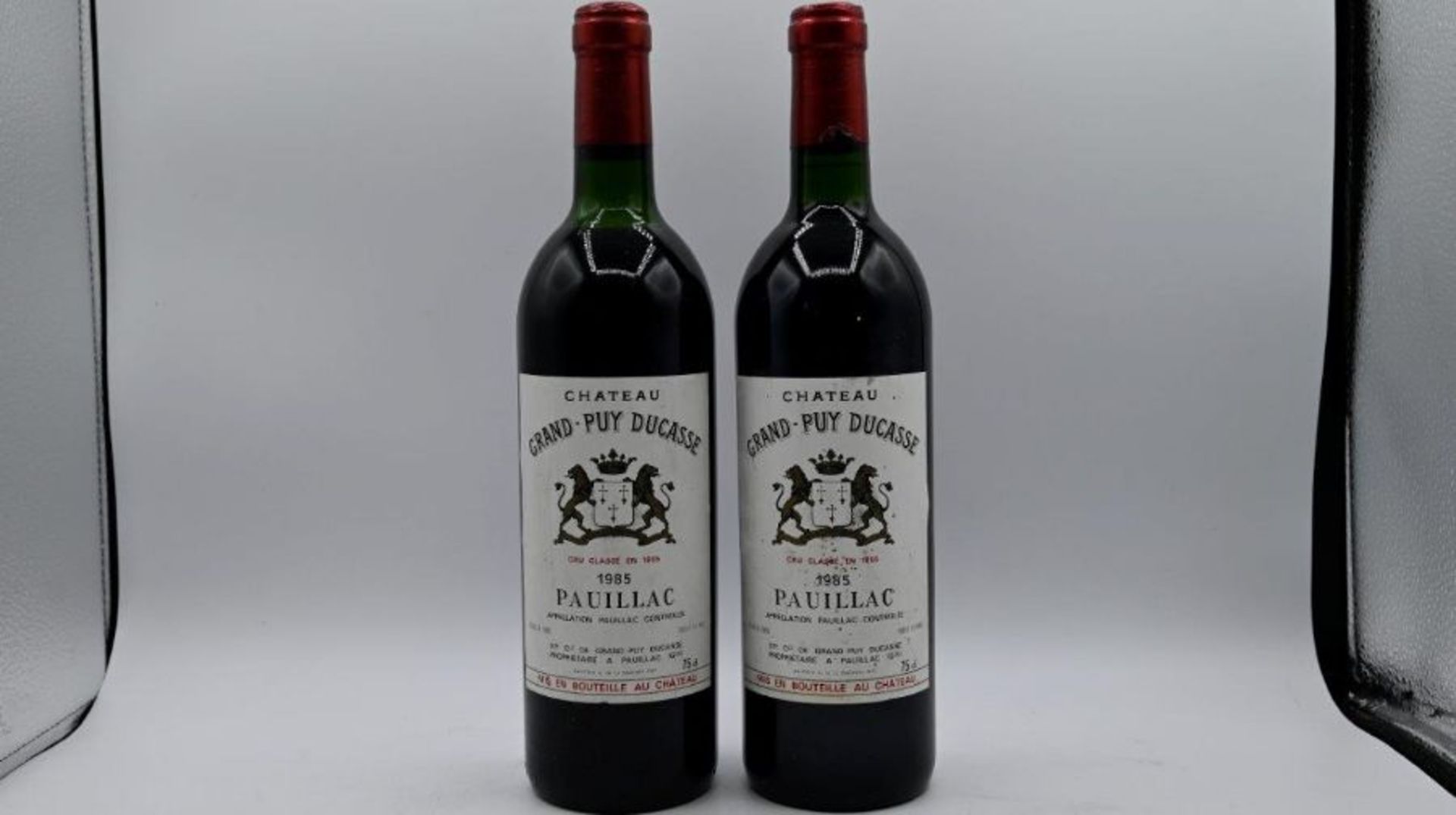 1985 Chateau Grand-Puy Ducasse Pauillac 75cl x2 (Level of the bottles are  Base Neck and Top - Image 2 of 3