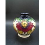 Moorcroft Anna Lily pattern baluster vase design by Nicola Slaney, impressed and painted marks to