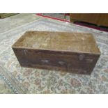 Vintage wooden box/case H26cm W69cm D31cm approx