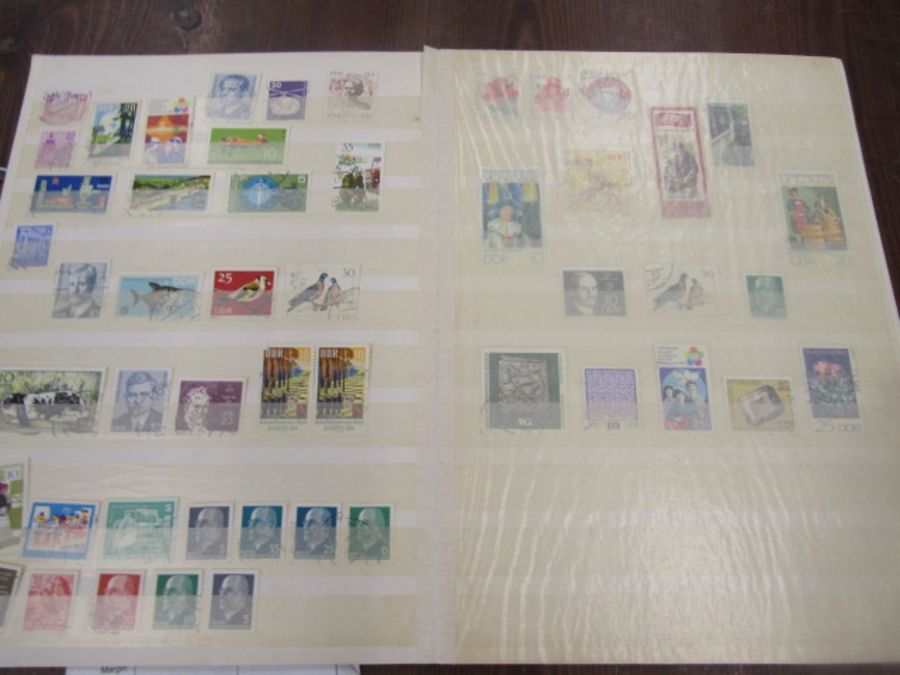 9 German stamp albums, Empire states WW2 occupation to modern, many mint on cards and hanger - Image 23 of 23