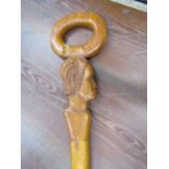 African carved cane