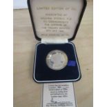 Silver 40/500 medallion open Thames Barrier 1984