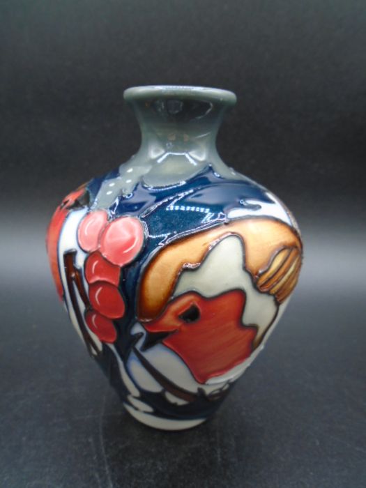 Moorcroft Brave Sir Robin small vase shape 03/4 designed by Vicky Lovatt, impressed and painted - Image 3 of 6