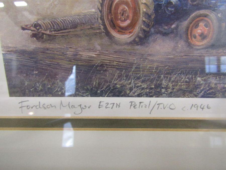 Colin Morse limited edition tractor prints Fordson Super Dexta 289/850 and Fordson Major 275/850 - Image 4 of 5