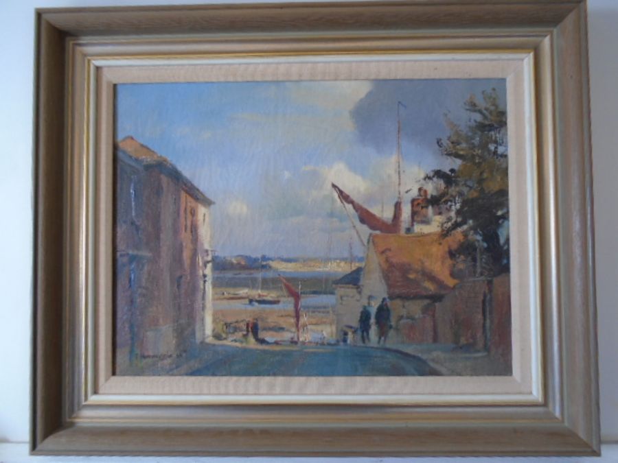 Trevor Chamberlain (born 1933) ' Down to the Estuary at Maldon' oil on canvas, signed and dated 'T - Image 2 of 8