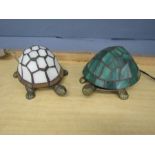 2 Tiffany style tortoise lamps