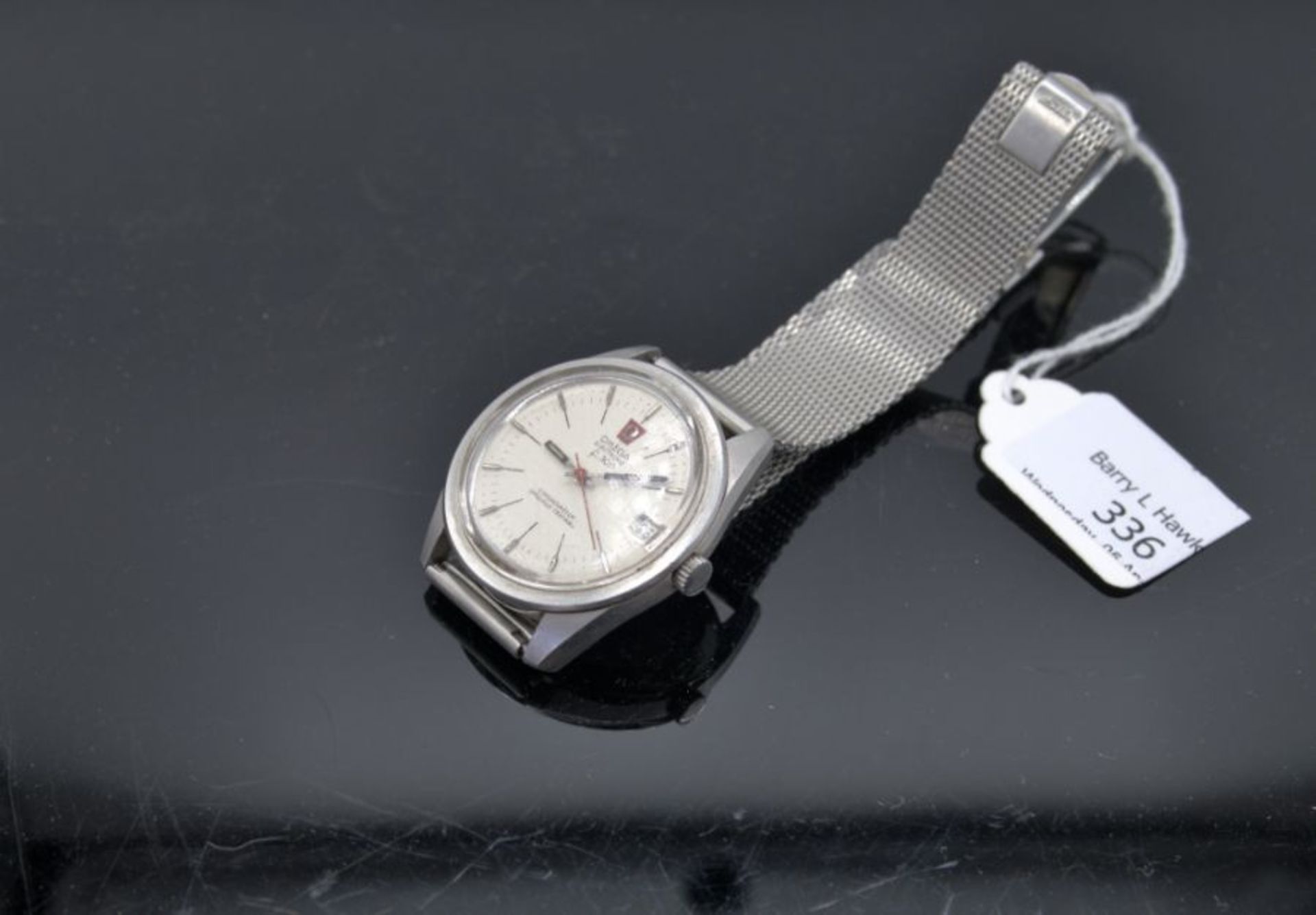 Omega - a vintage 1970s Seamaster Chronometer F300 stainless steel wristwatch, circular textured