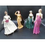 4 Limited Edition Royal Worcester lady figurines to incl Sabrina Knightsbridge Special edition ?6/