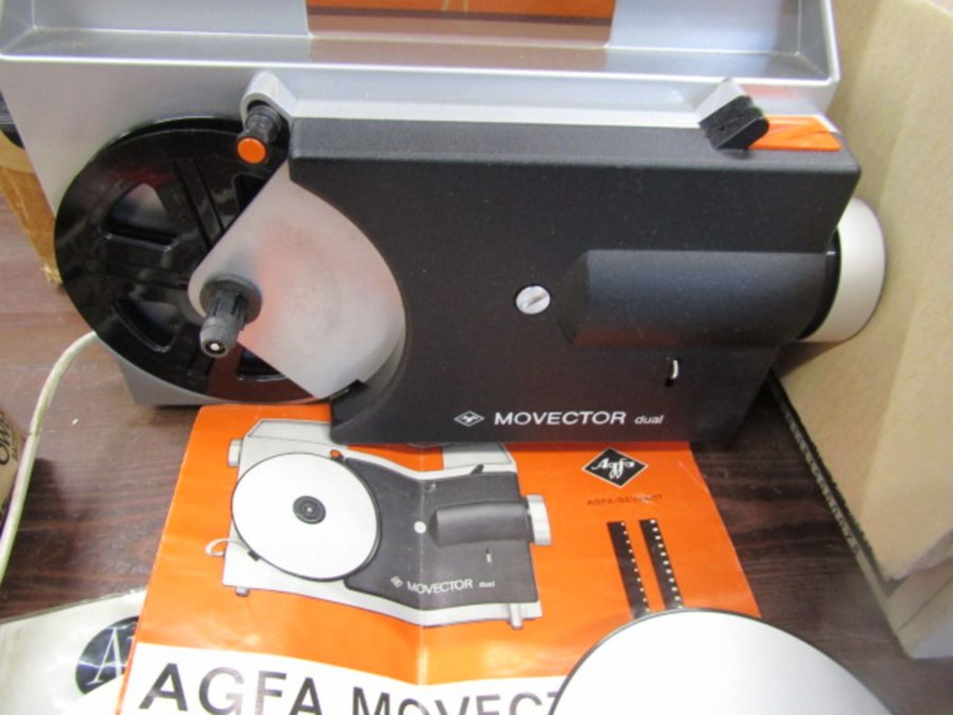 Prinzmatic 500 slide projector with instructions, in original box, Agfa movector dual cine projector - Image 6 of 9