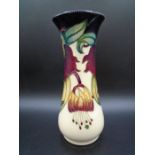 Moorcroft Anna Lily pattern vase design by Nicola Slaney, impressed and painted marks to base,